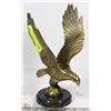 Image 1 : 10" BRASS EAGLE WITH MARBLE BASE