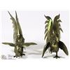 Image 2 : 2 FIGHTING ROOSTERS BRASS 10" EACH