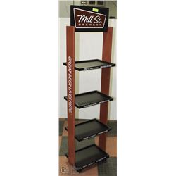 NEW MILL STREET BREWERY DISPLAY STAND ON WHEELS