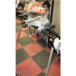 19) CHICAGO SLIDING MITRE SAW ON STAND