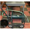 Image 1 : HEAVY DUTY METAL 4 WHEELED HOSE REEL CART
