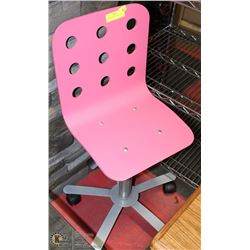 PINK ADOLESCENT DESK CHAIR