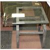 Image 1 : WROUGHT IRON AND GLASS END TABLE