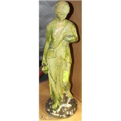 GREEN GIRL STATUE 22"