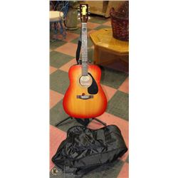 YAMAHA F-310CS ACOUSTIC GUITAR WITH STAND & CASE