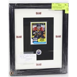 CONNOR MCDAVID 2014 ERIE OTTERS CARD FRAMED