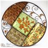 Image 1 : ROUND 32" METAL FLORAL WALL DISPLAY