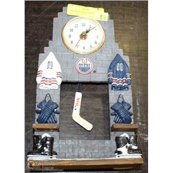 EDMONTON OILERS CLOCK