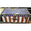 Image 1 : AMERICAN FLAG VINTAGE TRUNK