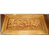 Image 1 : STAMPEDING HORSES SOLID WOOD CARVING