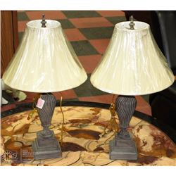 MATCHING SHOWHOME TABLE LAMPS WITH DESIGNER