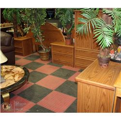 CHESTNUT COLOR BEDROOM SUITE INCL HEAD BOARD, 2