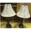 Image 1 : MATCHING SHOWHOME GOLD TONE TABLE LAMPS WITH