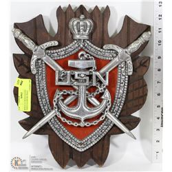 REPLICA UNITED STATES NAVY SHIELD & SWORD WALL