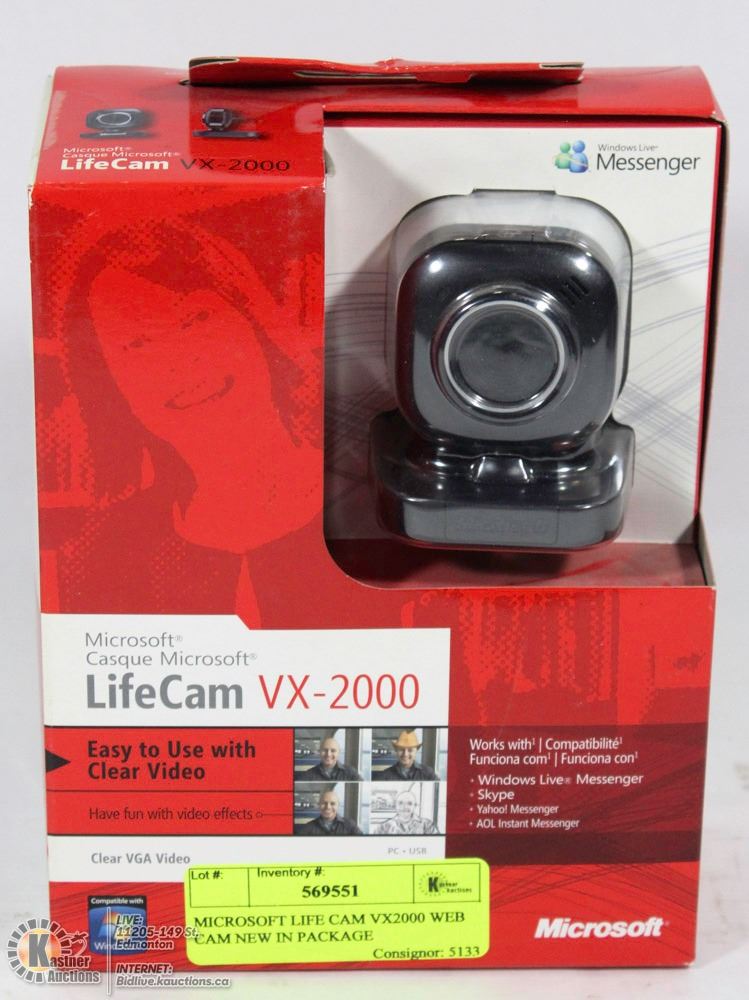 Microsoft Life Cam Vx00 Web Cam New In Package Microsoft Life Cam Vx00 Web Cam New In Package
