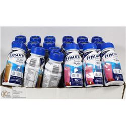 MIXED CASE OF ENSURE INCL. 6 VANILLA, 6 STRAWBERRY