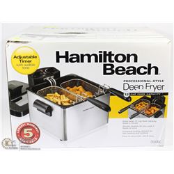 HAMILTON BEACH DOUBLE BASKET DEEP FRYER