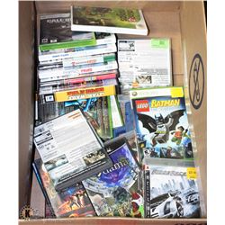 BOX OF ASST VIDEO GAMES
