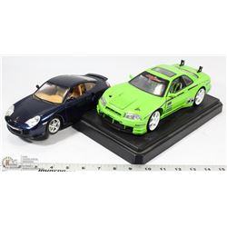 FLAT OF 2 DIE CAST CARS