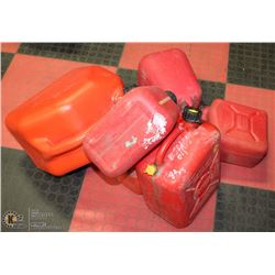 LOT OF 6 JERRY GAS CANS