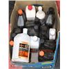Image 1 : BOX OF ASSORTED SEALED TRANSMISSION FLUIDS ETC