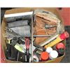 Image 1 : LARGE BOX OF HOME & SHOP TOOLS &