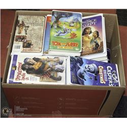 BOX OF KIDS VHS TAPES