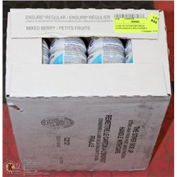 CASE OF 24 ENSURE MEAL SUPPLEMENTS MIXED BERRY