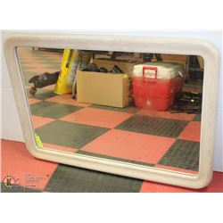 LIGHT WOOD FRAMED SHOWHOME STYLE MIRROR
