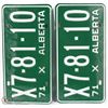 Image 1 : PAIR OF NEW 1971 MATCHING LICENSE PLATES