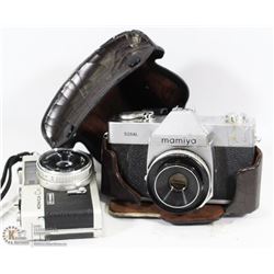 LOT OF 2 CAMERAS - MAMIYA 528AL & KONICA C35