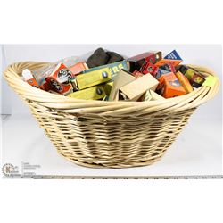 BASKET FULL OF VINTAGE RADIO TUBES