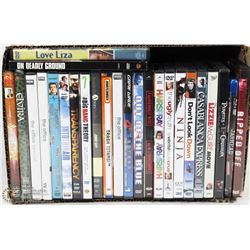 BOX OF DVDS