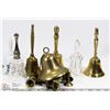Image 1 : LOT OF VINTAGE BELLS - METAL ,CRYSTAL ETC