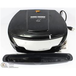 LARGE GEORGE FOREMAN GRILL WITH ACCESSORIES