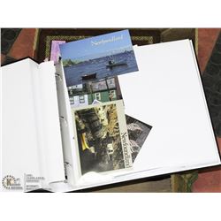 BOX OF 2 ALBUMS W/ POSTCARDS, CHINA . EGYPT,NFLD