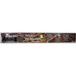 NEW NICOLOSON 22" MACHETTE