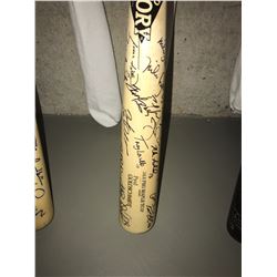 National League autographed bat collection