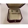 Image 2 : EARRINGS - 1.8CTW HEART FACETED EMERALDS IN STERLING SILVER SETTING - INCLUDES CERTIFICATE $275