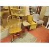 Image 1 : ASSORTED VINTAGE CHAIRS - 4 TTL - ALL ONE MONEY