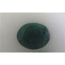 GEMSTONE - OVAL FACETED RICH DEEP GREEN EMERALD GEMSTONE - 8.5CT - RETAIL ESTIMATE $300