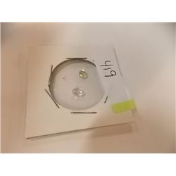 GEMSTONES -  2 TTL - CITRINE (ROUND)  & WHITE TOPAZ(OVAL)