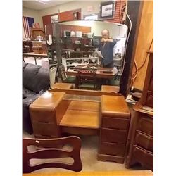 PEPPLER WALNUT WATERFALL DRESSER