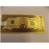 Image 2 : GOLD FOIL BILL - 24K GOLD - USA $1 - not legal tenedar