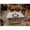 Image 1 : VINTAGE WASH STAND WITH DOORS IN THE BASE