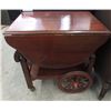 Image 1 : SOLID WOOD DROP SIDE TEA TROLLEY