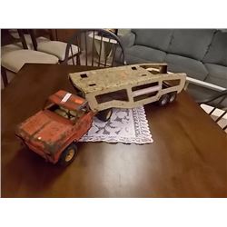 VINTAGE TONKA TRUCK  & TRAILER