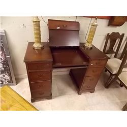 VINTAGE KNEELHOLE WRITING DESK - LIFT TOP