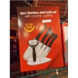 NEW STAINLESS STEEL KNIFE SET - 6 PC - GERMANY