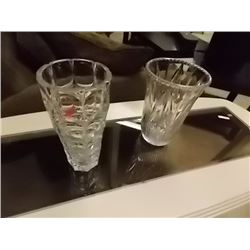 GLASS VASES - 2 TTL